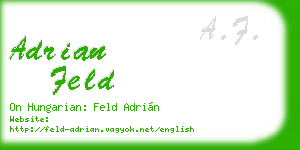 adrian feld business card