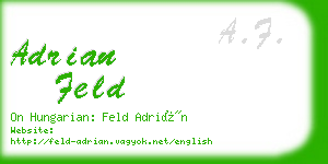 adrian feld business card